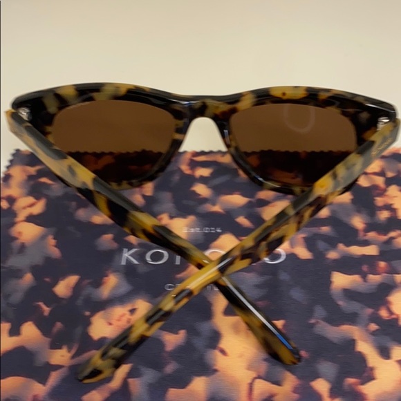Komono Allen Tortoise Demi New Sunglasses brown tan wayfarer - Picture 7 of 16